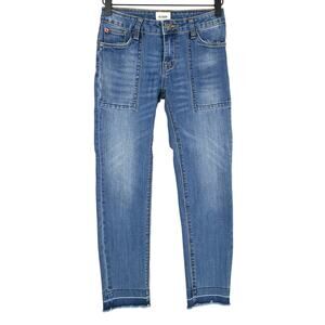 Hudson Kids skinny Raw Hem Jeans, size 14